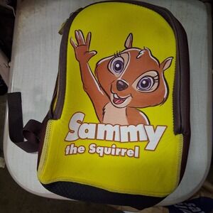 Great Wolf Lodge Back Pack Sammy The Squirrel /Yellow Lunch Tote Kids Backpack